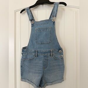 Abercrombie Kids Blue Denim Overalls - Size 9/10 Regular